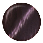 IBD Galaxy Magnetic Gel swatch showing a dark plum base with lavender-pink shimmer in cat eye pattern.